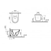 Vase suspendu Integra VitrA